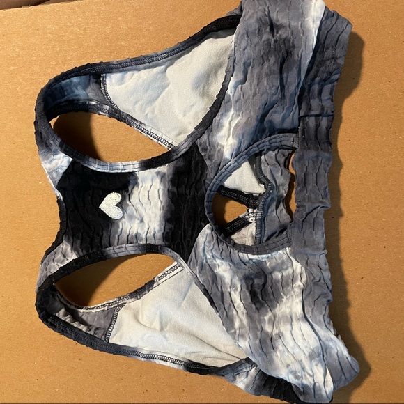 BOOTY BY BRABANTS Tie Dye Top Black & White - Picture 4 of 4